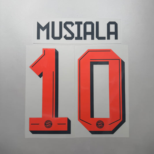 #10 Musiala 25/26 Bayern Munchen Away Name and Number set Official