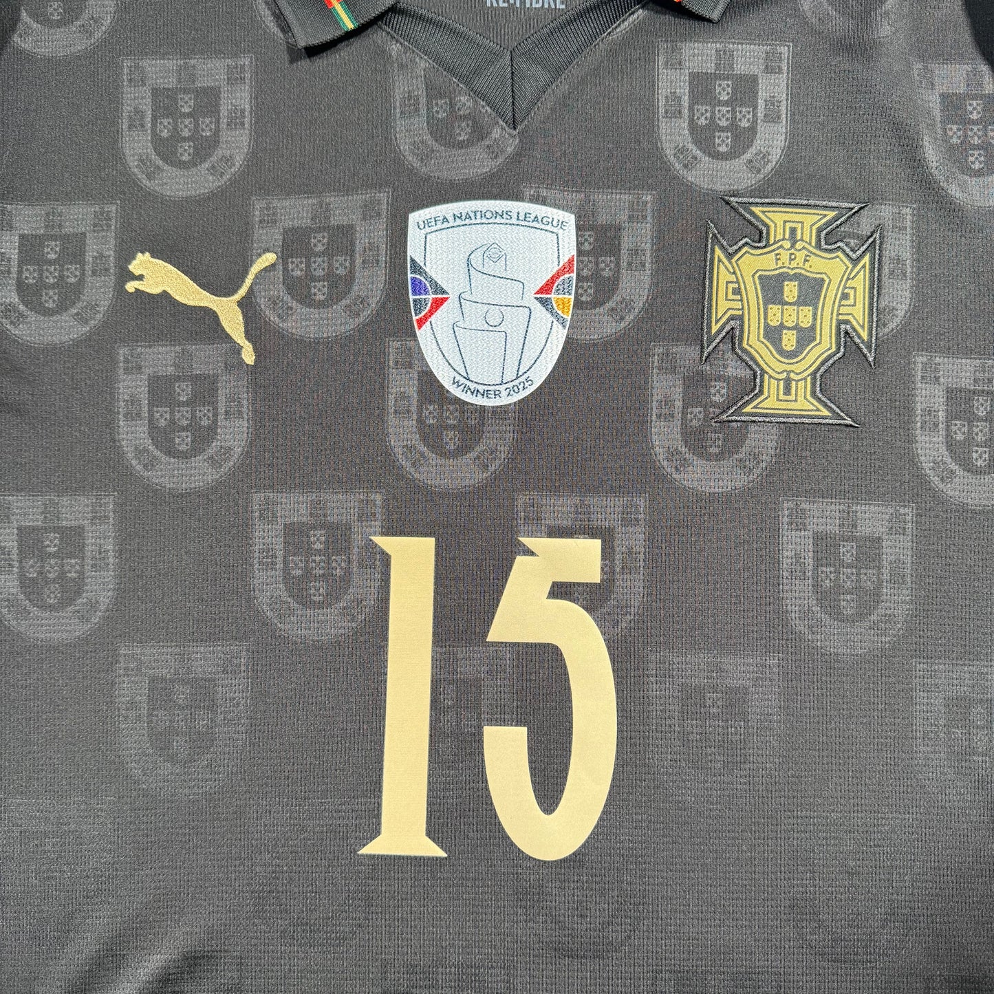Official #15 Joao Neves 2025 Portugal Special Edition Stadium Shirt