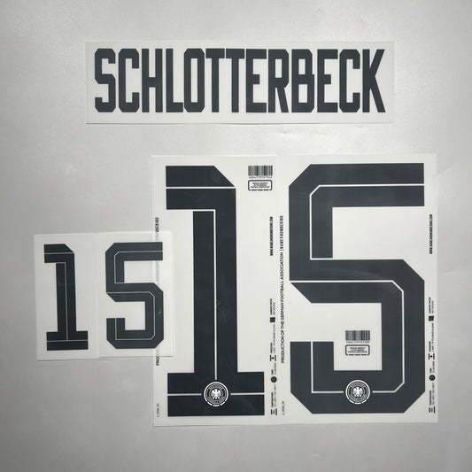Official #15 Schlotterbeck 2026 Germany Home Name & Number set