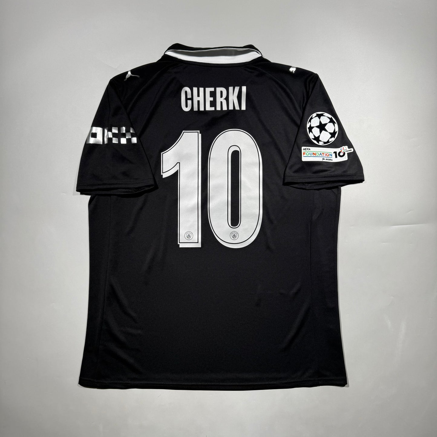 Official #10 Cherki 25/26 Manchester City Away Stadium Shirt Champions League Size L