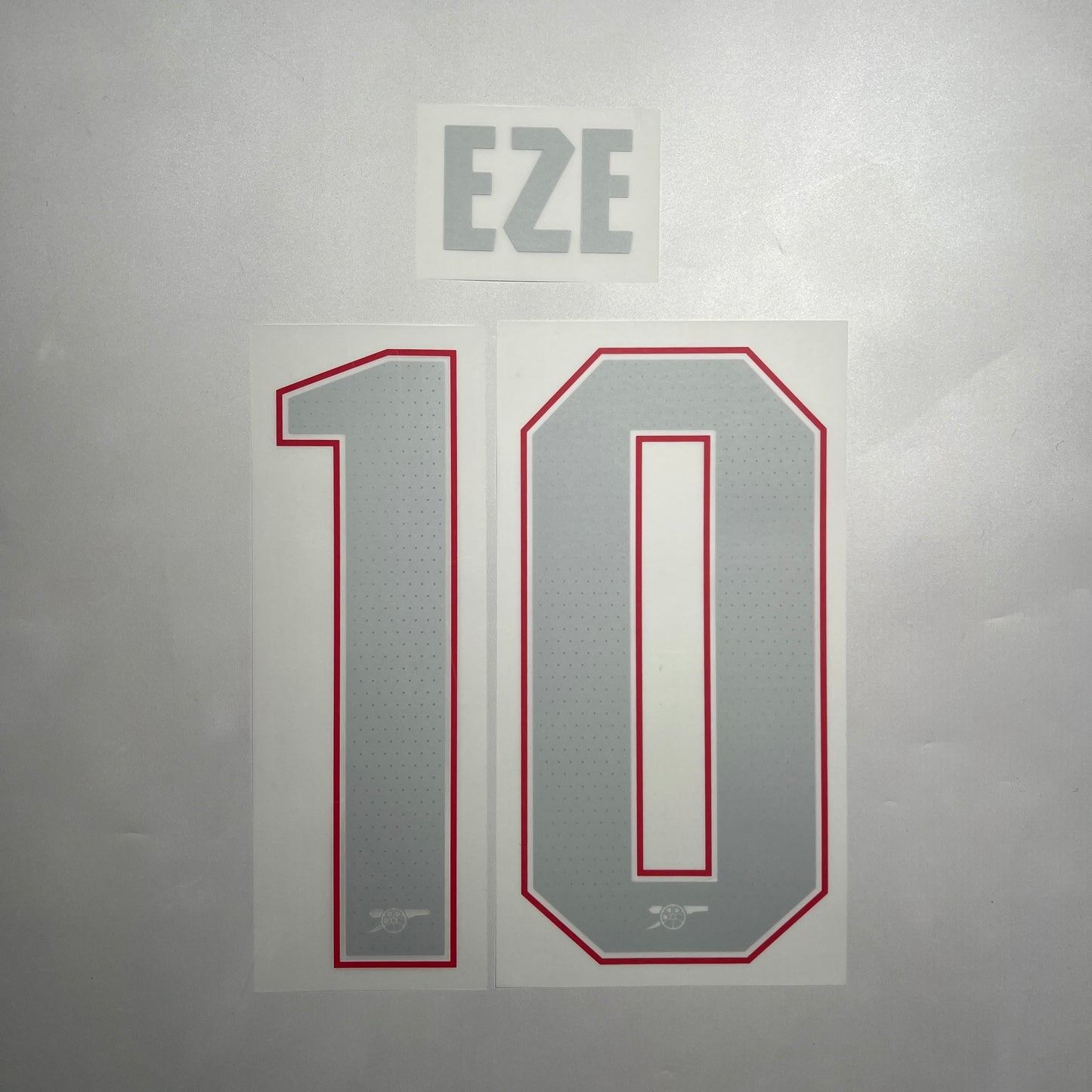 Official #10 Eze 25/26 Arsenal Away Name and Number set Club Font