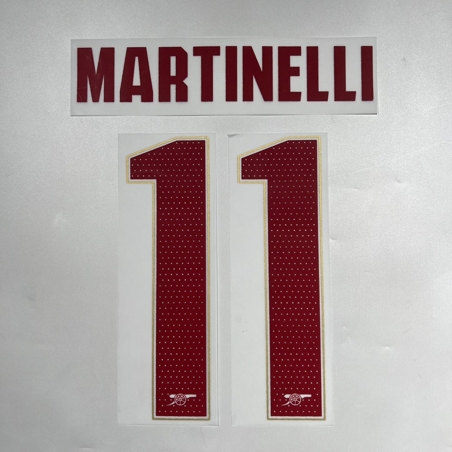 Official #11 Martinelli 25/26 Arsenal 3rd Name & Number set Club Font