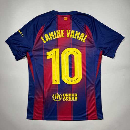 #10 Lamine Yamal 25/26 FC Barcelona Home Stadium Shirt UCL Official