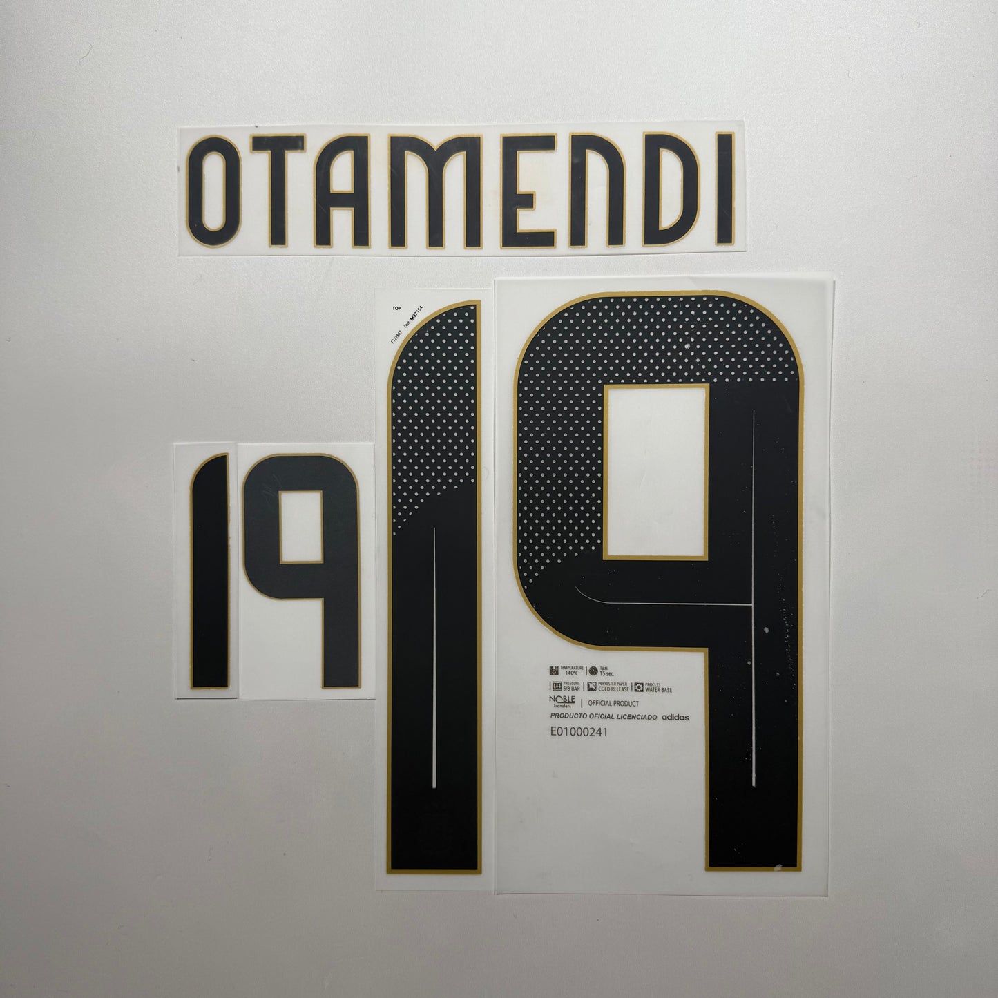 #19 Otamendi 2024 Argentine Home Name & Number set Official