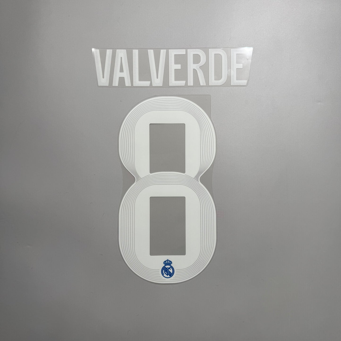 #8 Valverde 25/26 Real Madrid 3rd Name & Number set Club Font