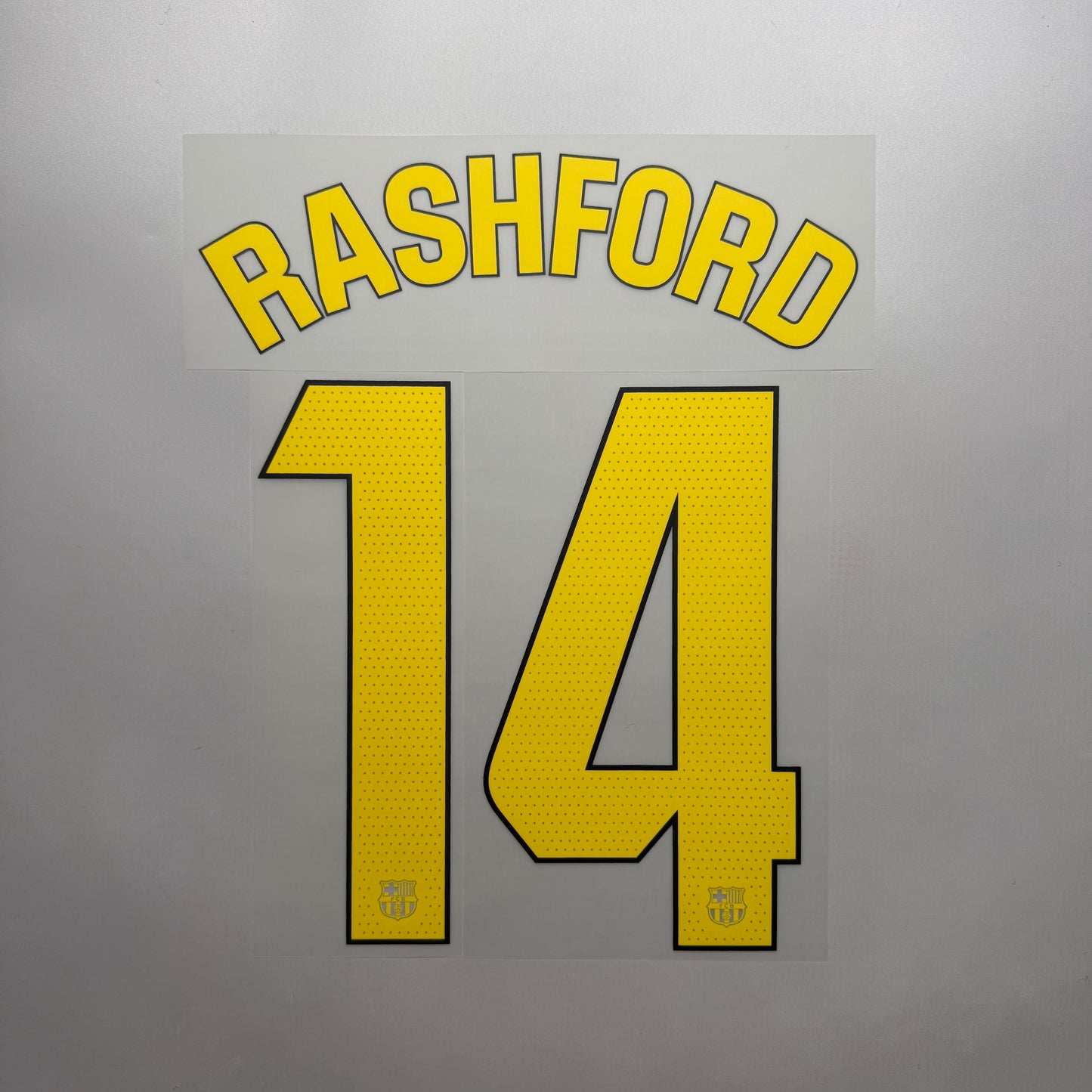#14 Rashford 25/26 FC Barcelona Home Name & Number set  La Liga Official