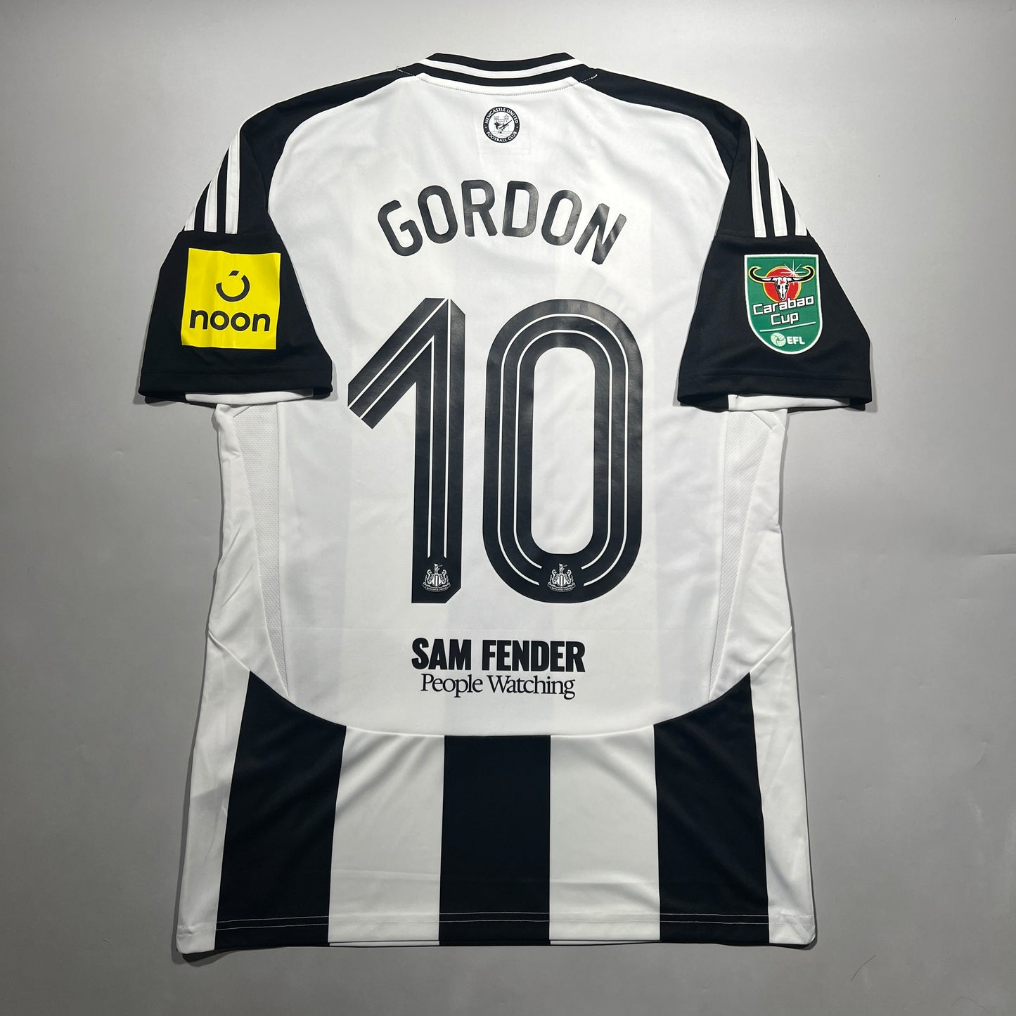 Official #10 Gordon 24/25 Newcastle United Home Stadium Shirt Carabao Cup Size S/M(JP:L)