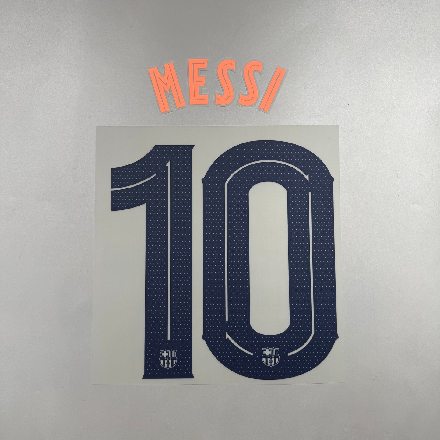 Official #10 Messi 25/26 FC Barcelona 3rd Name and Number set Club Font