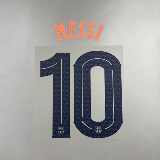 Official #10 Messi 25/26 FC Barcelona 3rd Name and Number set Club Font