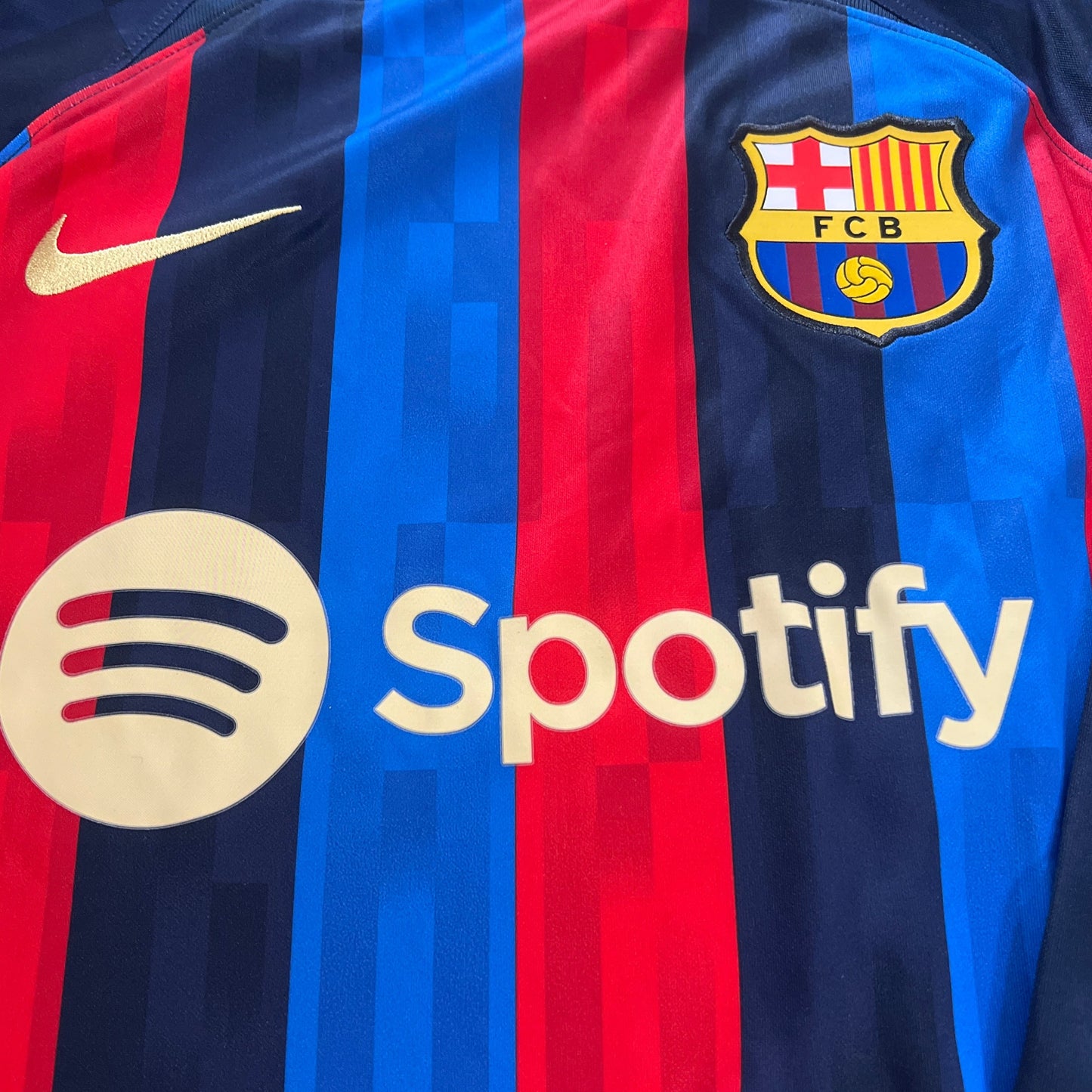 PIQUE 22-23 Barcelona Home Long sleeve Fan Issue Last Match