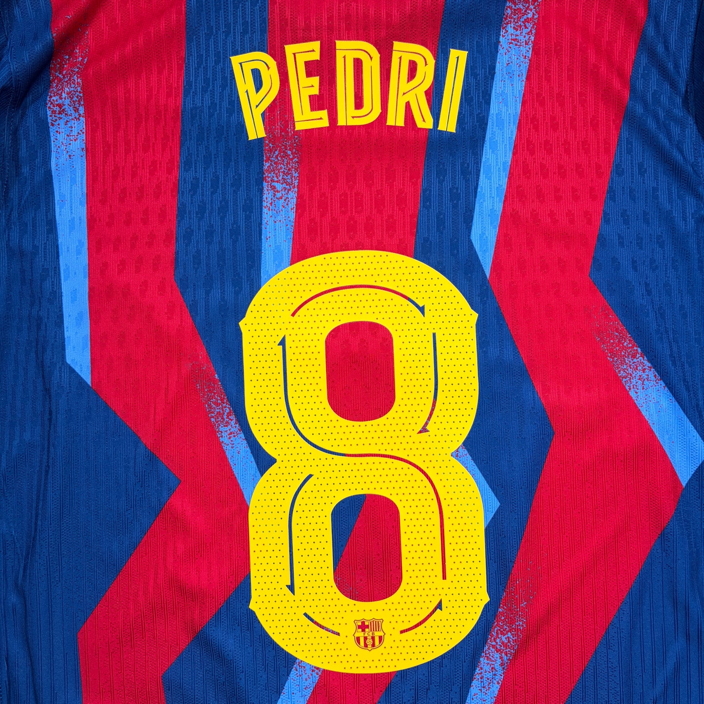 Official #8 Pedri 25/26 Barcelona 4th Authentic Shirt Supercopa Size L