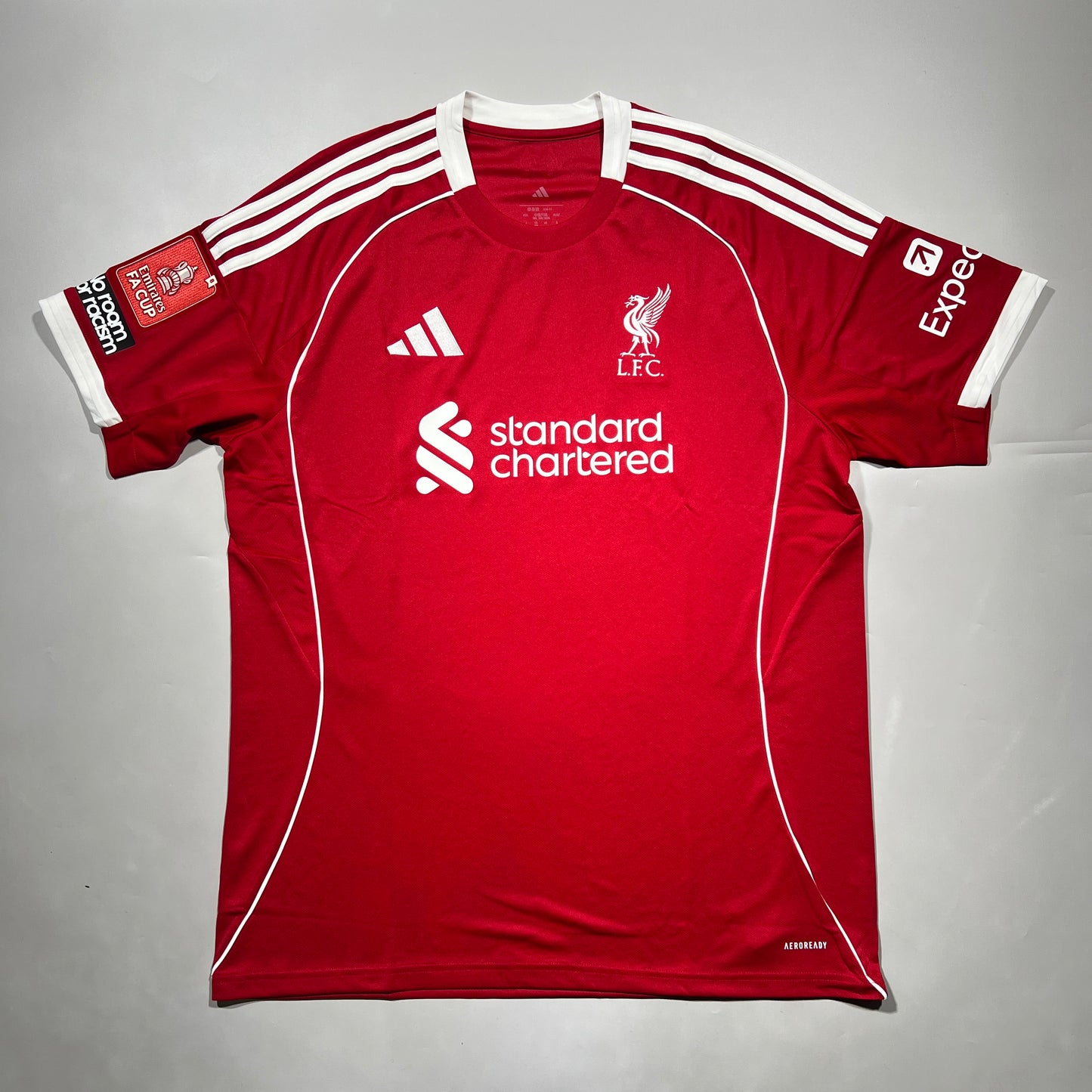 Official #8 Szoboszlai 25/26 Liverpool Home Stadium Shirt FA Cup Size L/XL(JP:3XL)