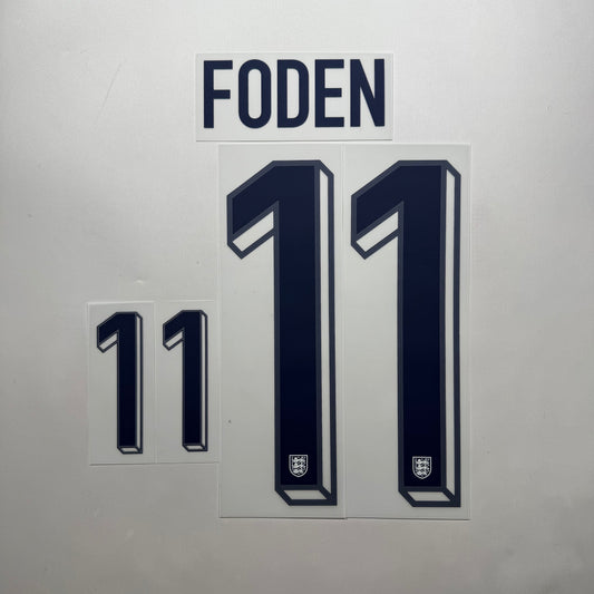 #11 Foden 2024 England Home Name & Number set
