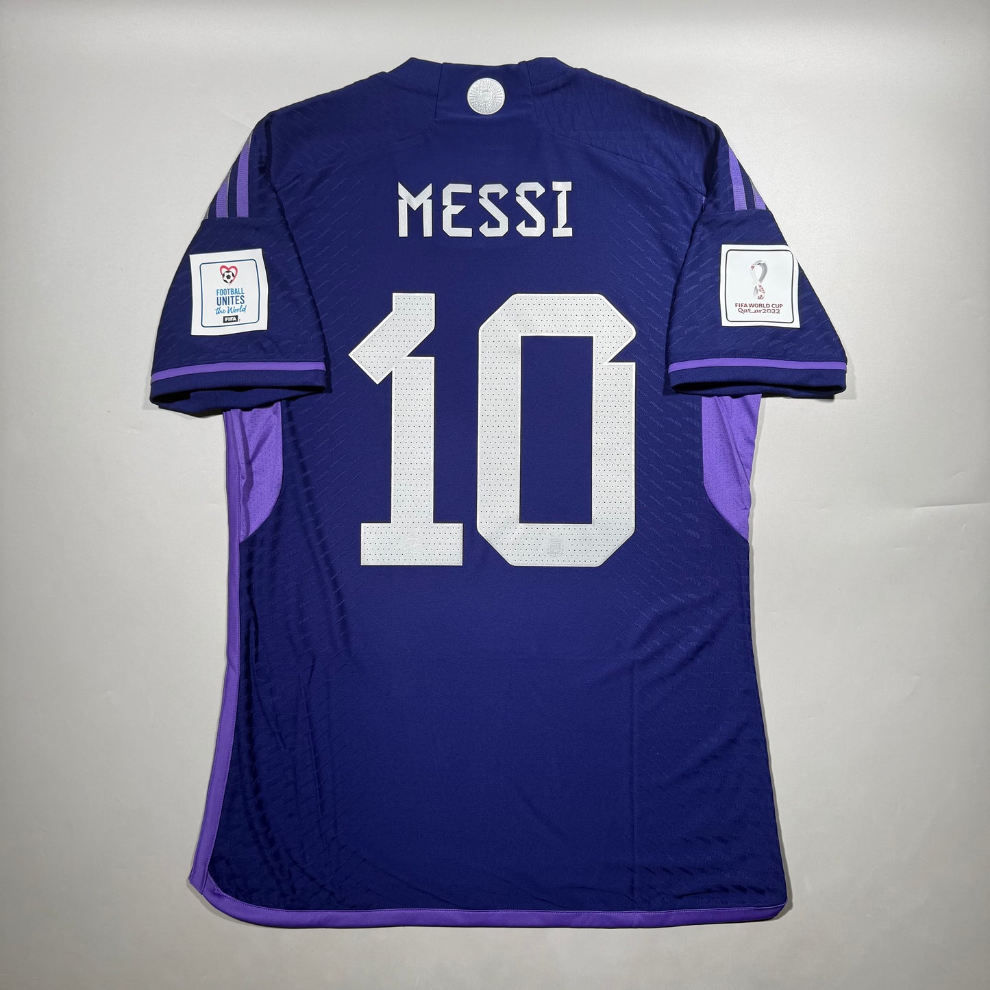 Official #10 Messi 2022 Argentina Away Authentic Shirt  Qatar World Cup Argentina vs Poland Size M=JP:XL