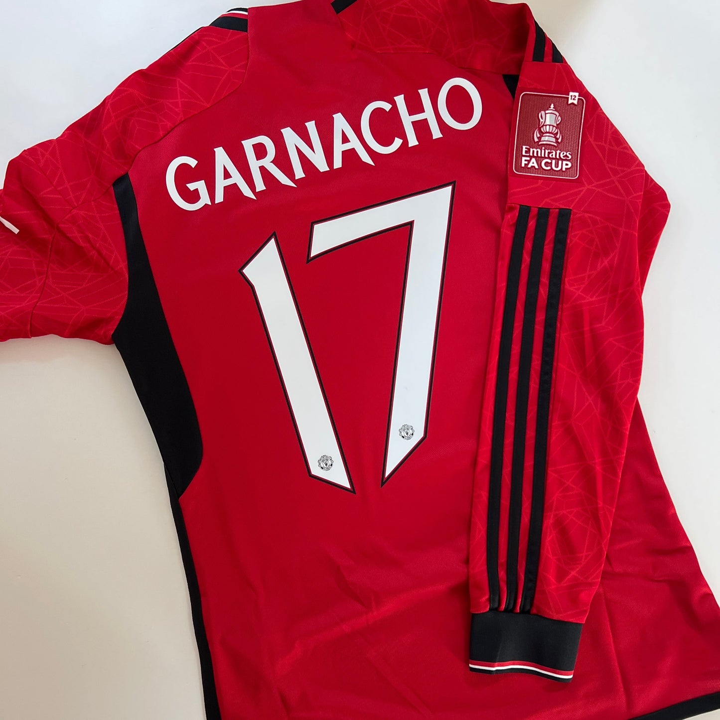 GARNACHO 23-24 Manchester United Home Long sleeve FA Cup FINAL