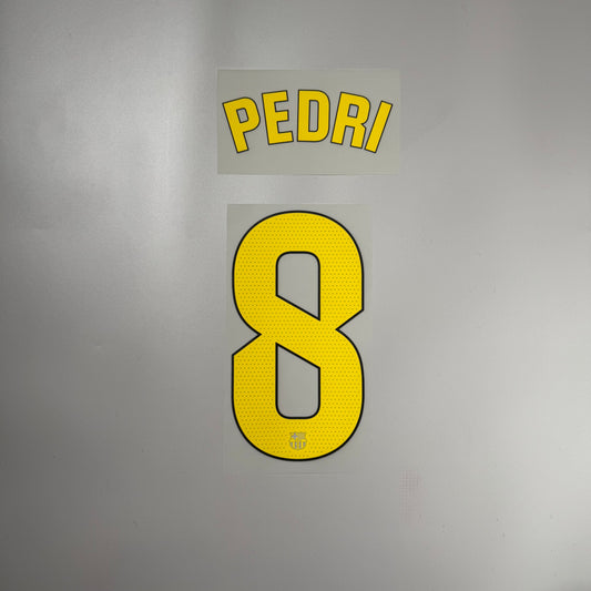 #8 Pedri | 25-26 FC Barcelona Home Name & Number set for LA LIGA