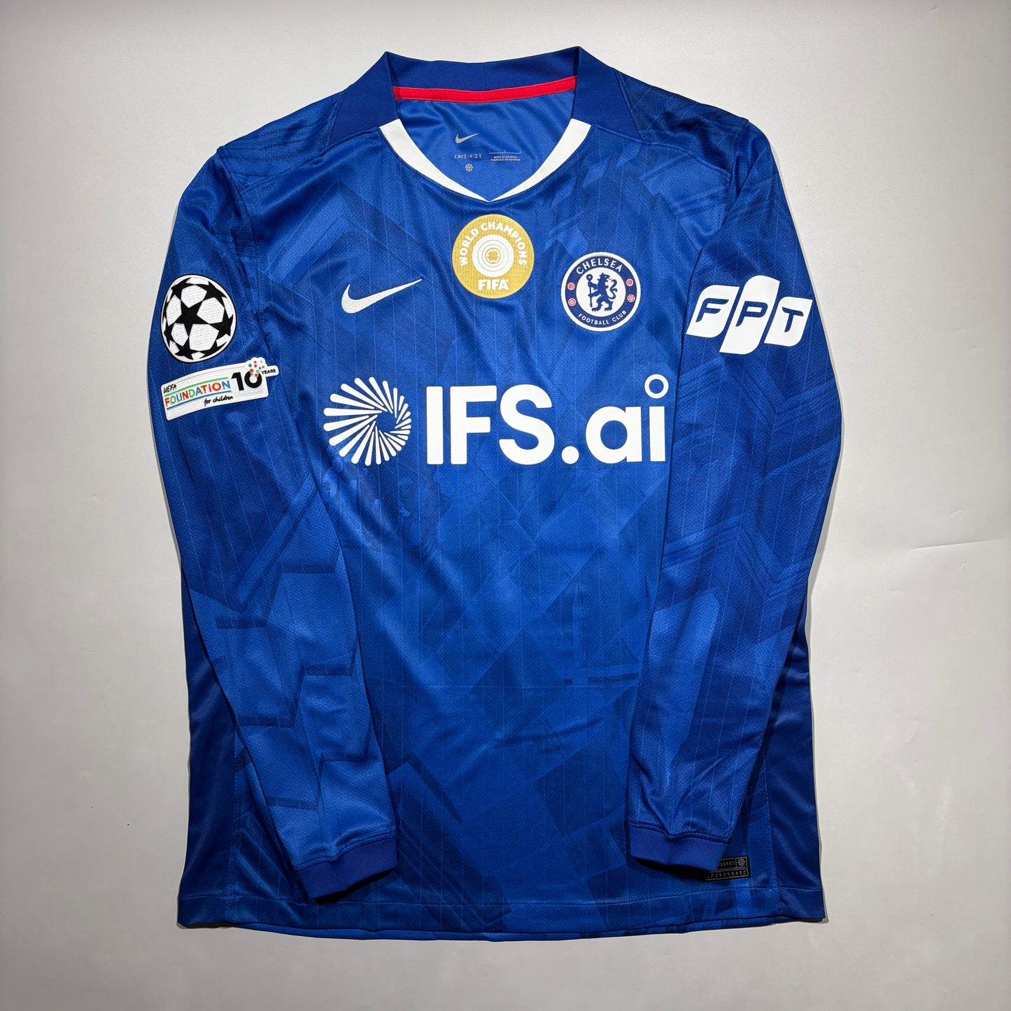 Official #10 Palmer 25/26 Chelsea Home Stadium Shirt Long Sleeve Size L