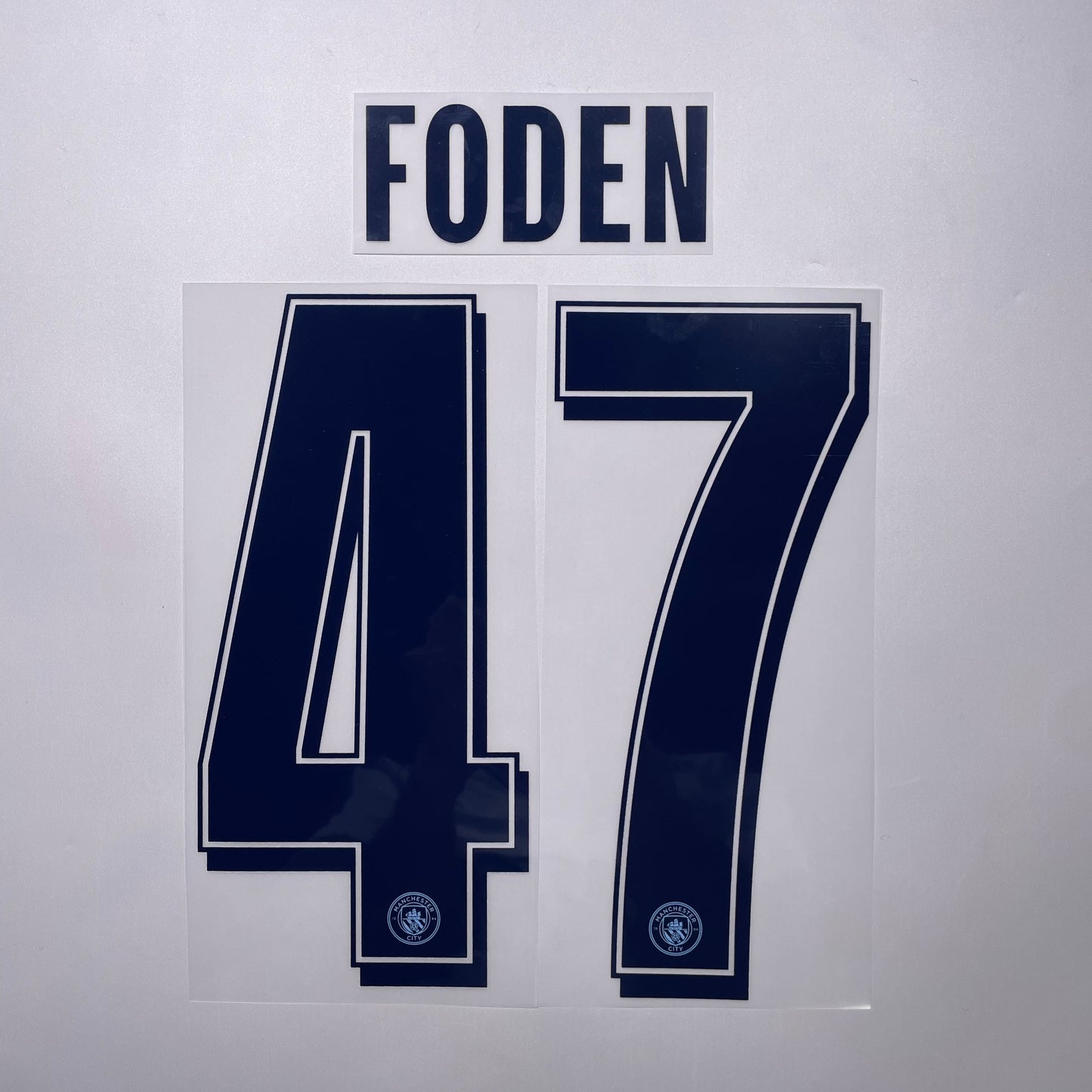 #47 Foden 25/26 Manchester City Home Name & Number set Club Font