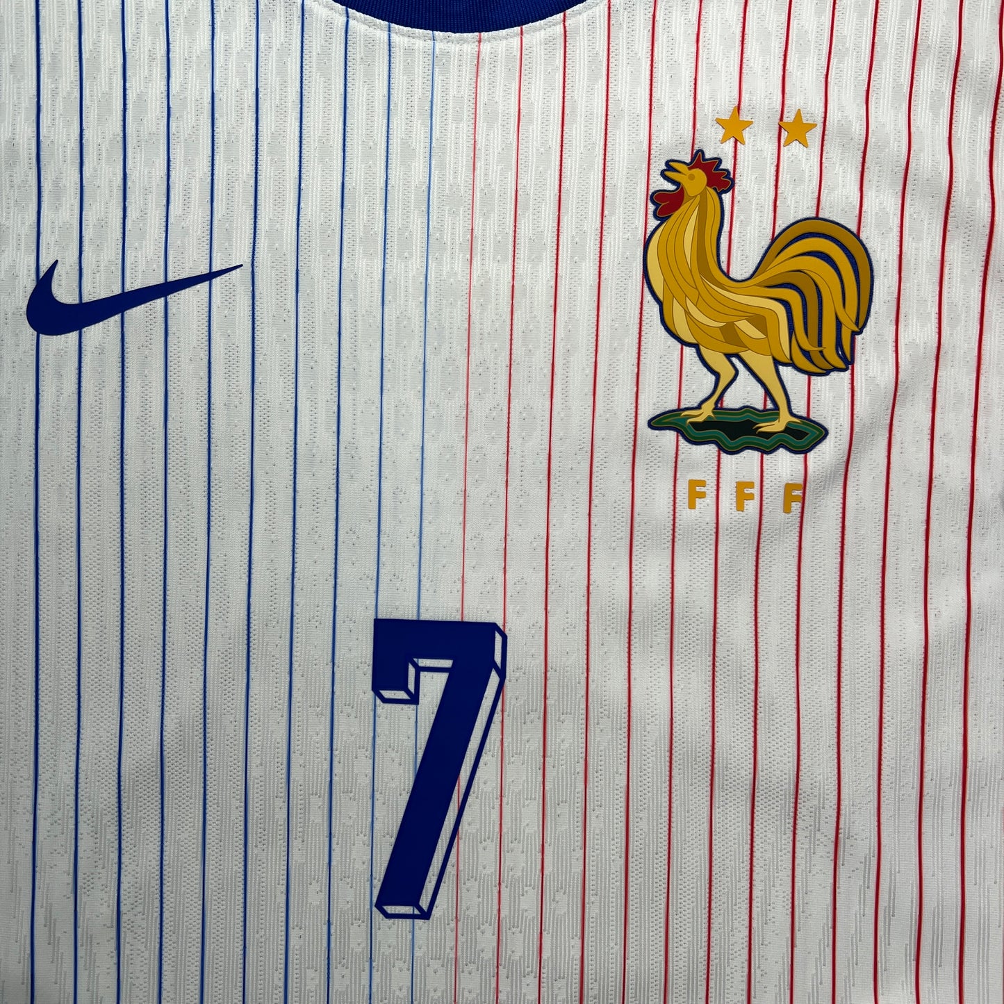 Official #7 Griezmann 2024 France Away Authentic Shirt Size XL