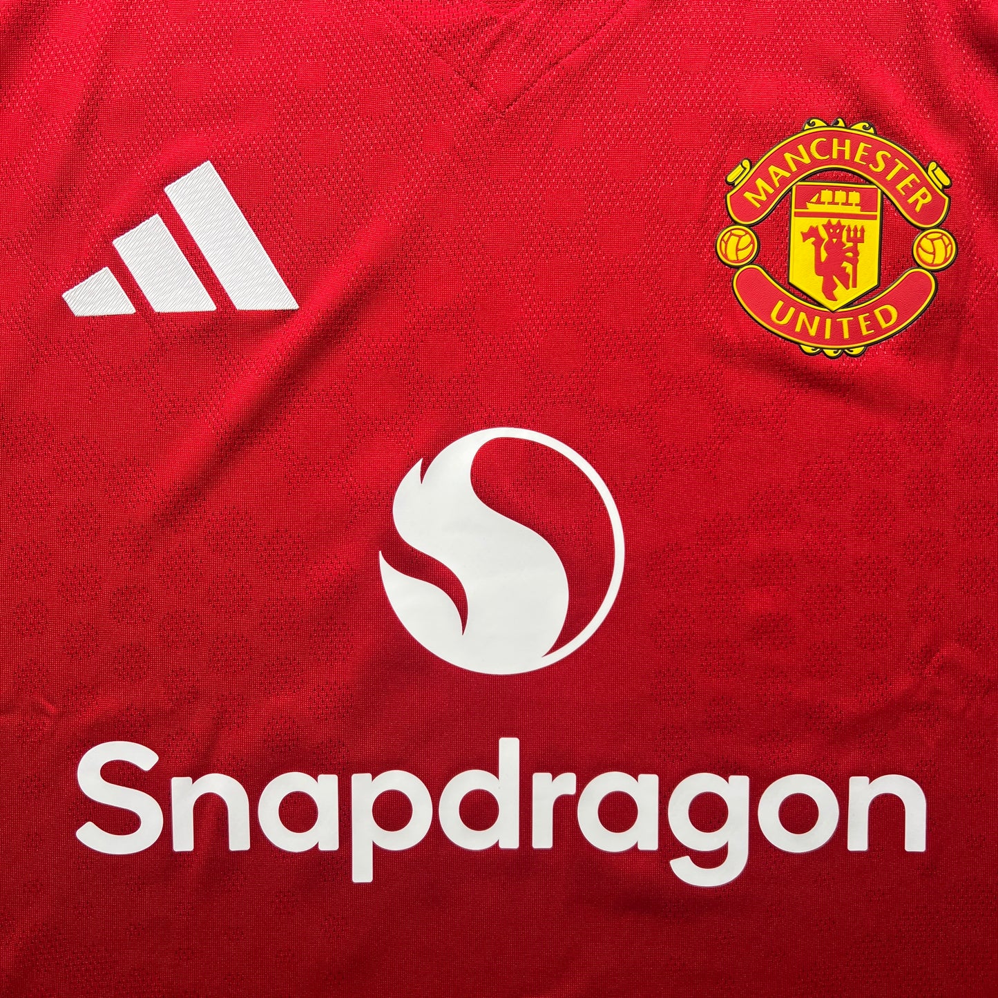Official #8 B.Fernandes 25/26 Manchester United Home Authentic Shirt Long Sleeve FA Cup Size L(JP:2XL)