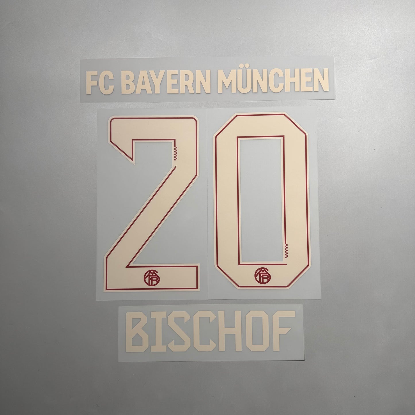 Official #20 Bischof 25/26 FC Bayern Munchen 3rd Name and Number set