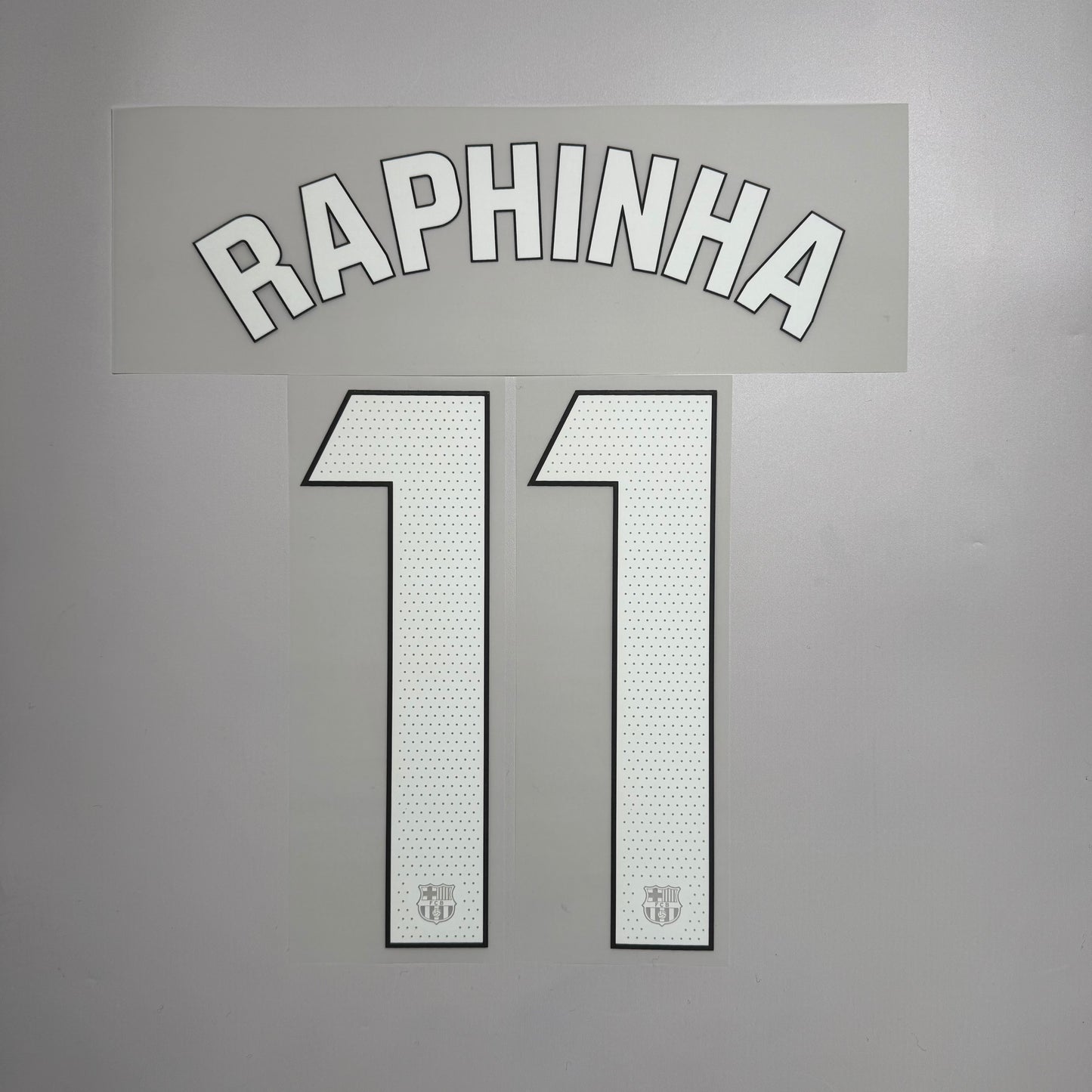 #11 Raphinha 25/26 Barcelona 3rd Name & Number set La Liga Font