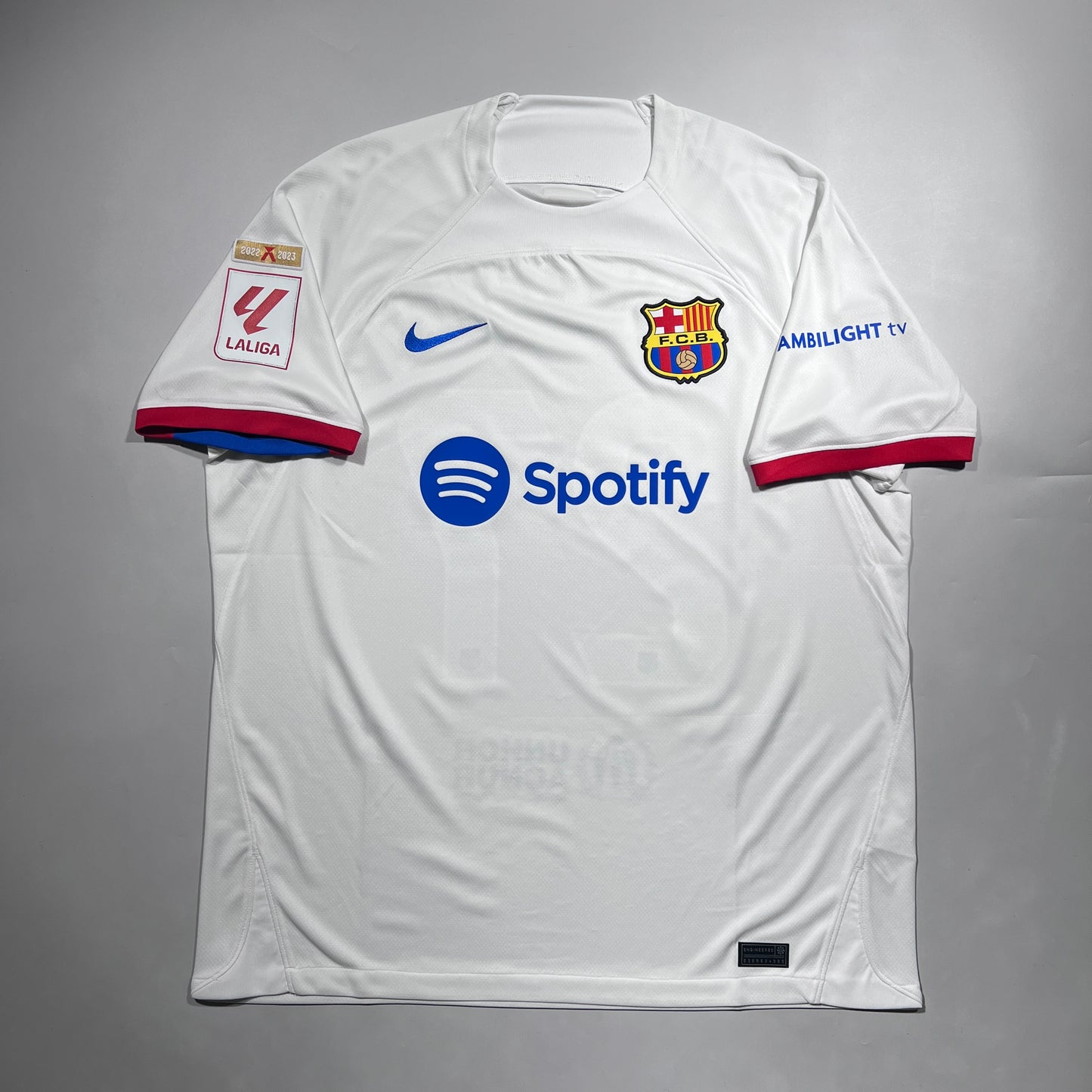 Official #27 Lamine Yamal 23/24 FC Barcelona Away Stadium Shirt Size XL