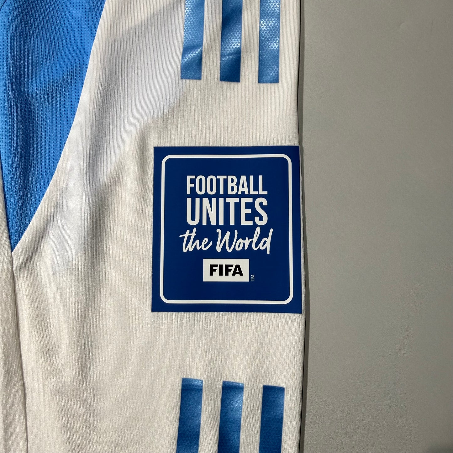 Official #7 De Paul 2024 Argentina Home Authentic Shirt 2026 FIFA World Cup Qualifier Patch Size S（JP:M）