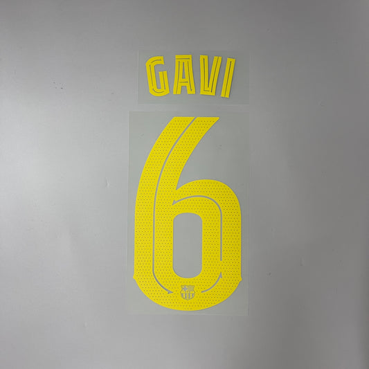 #6 Gavi | FC Barcelona Home Name & Number set for UCL