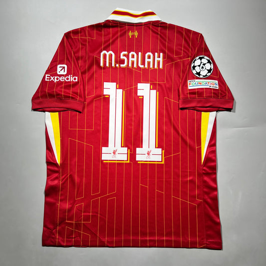Official #11 M.Salah 24/25 Liverpool Home Stadium Shirt UCL