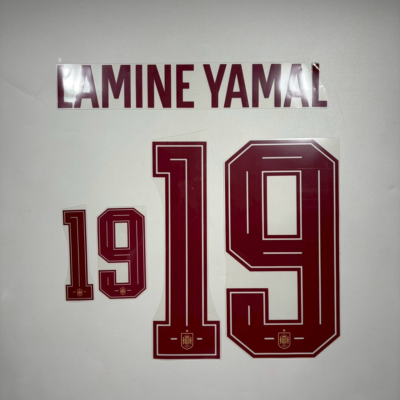Official #19 Lamine Yamal 2026 Spain Away Name & Number set