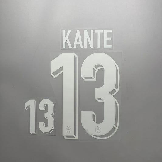 #13 Kante 2024 France Home Name & Number set Official