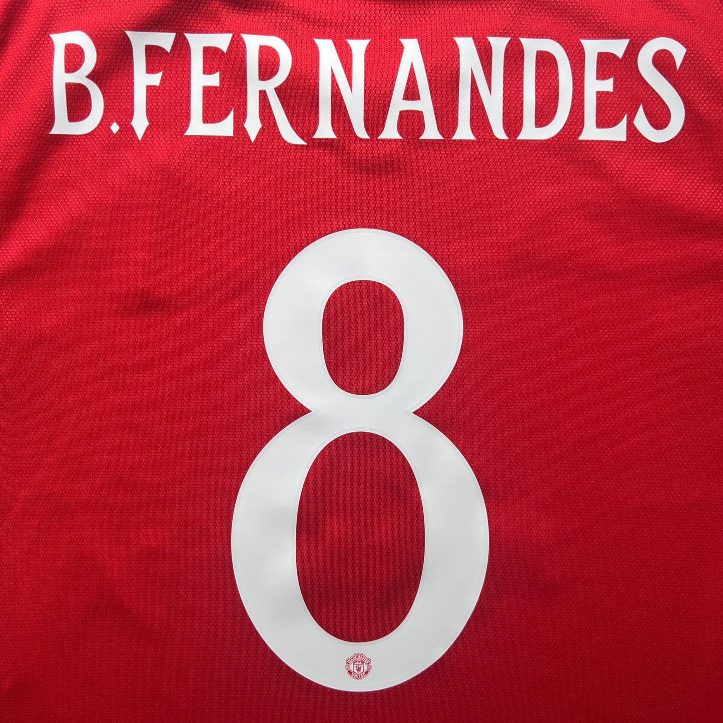 Official #8 B.Fernandes 25/26 Manchester United Home Authentic Shirt Long Sleeve FA Cup Size L(JP:2XL)