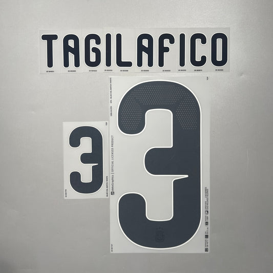 Official #3 Tagliafico 2026 Argentina Home Name & Number set