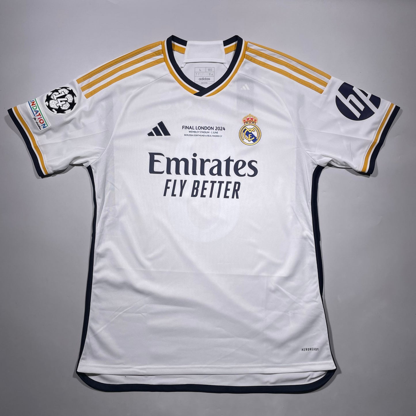 Official #8 Kroos 23/24 Real Madrid Home Stadium Shirt Champions League Final