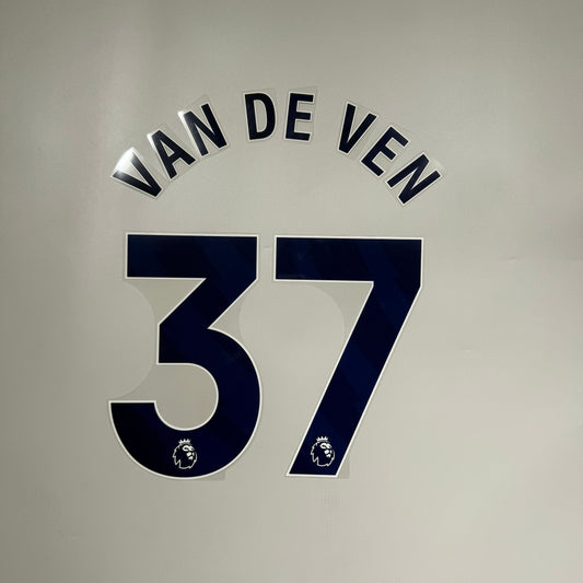 #37 van de Ven | 23-26 Tottenhma Hotspur Home Name & Number set