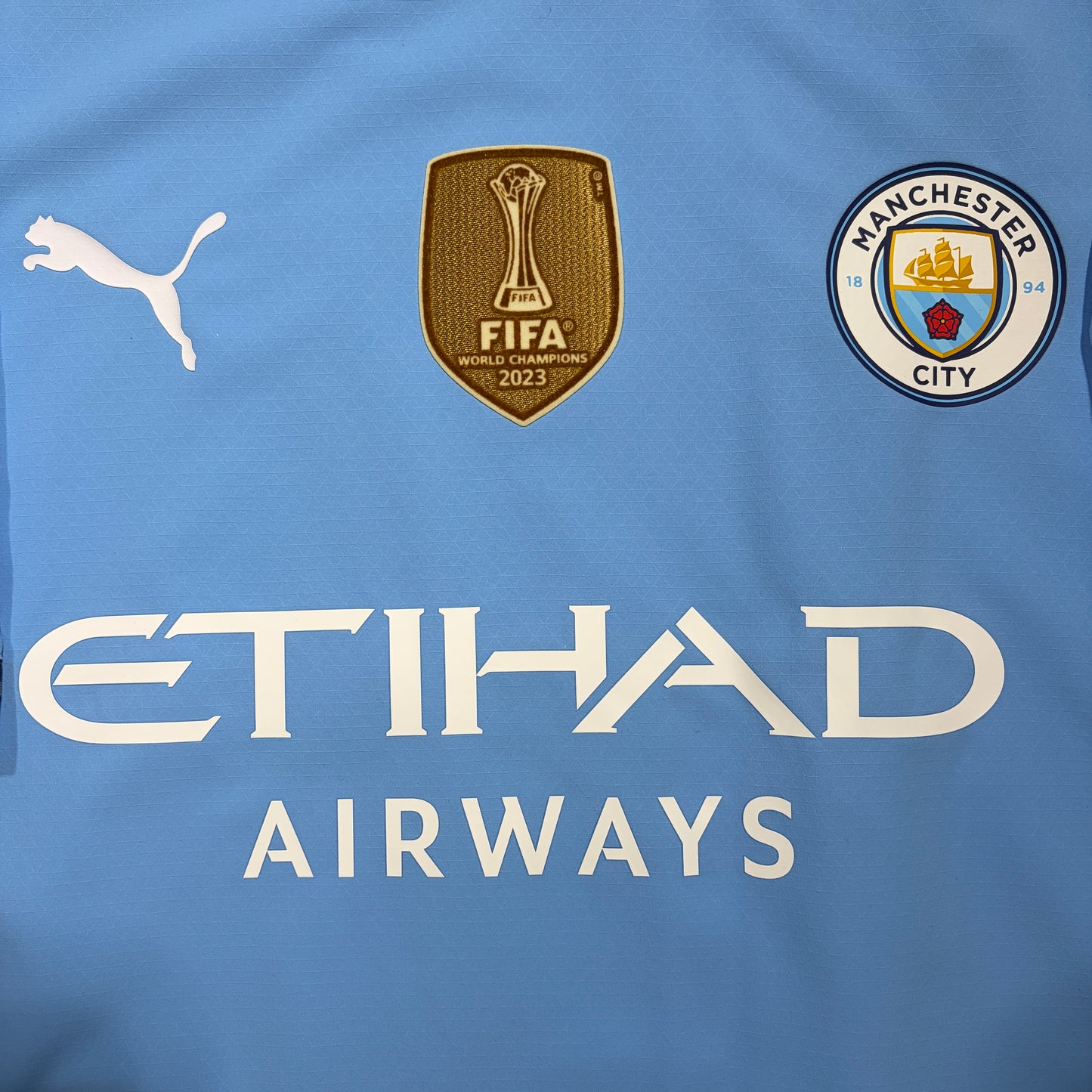 Official #17 De Bruyne 24/25 Manchester City Home  Authentic Shirt Size XL