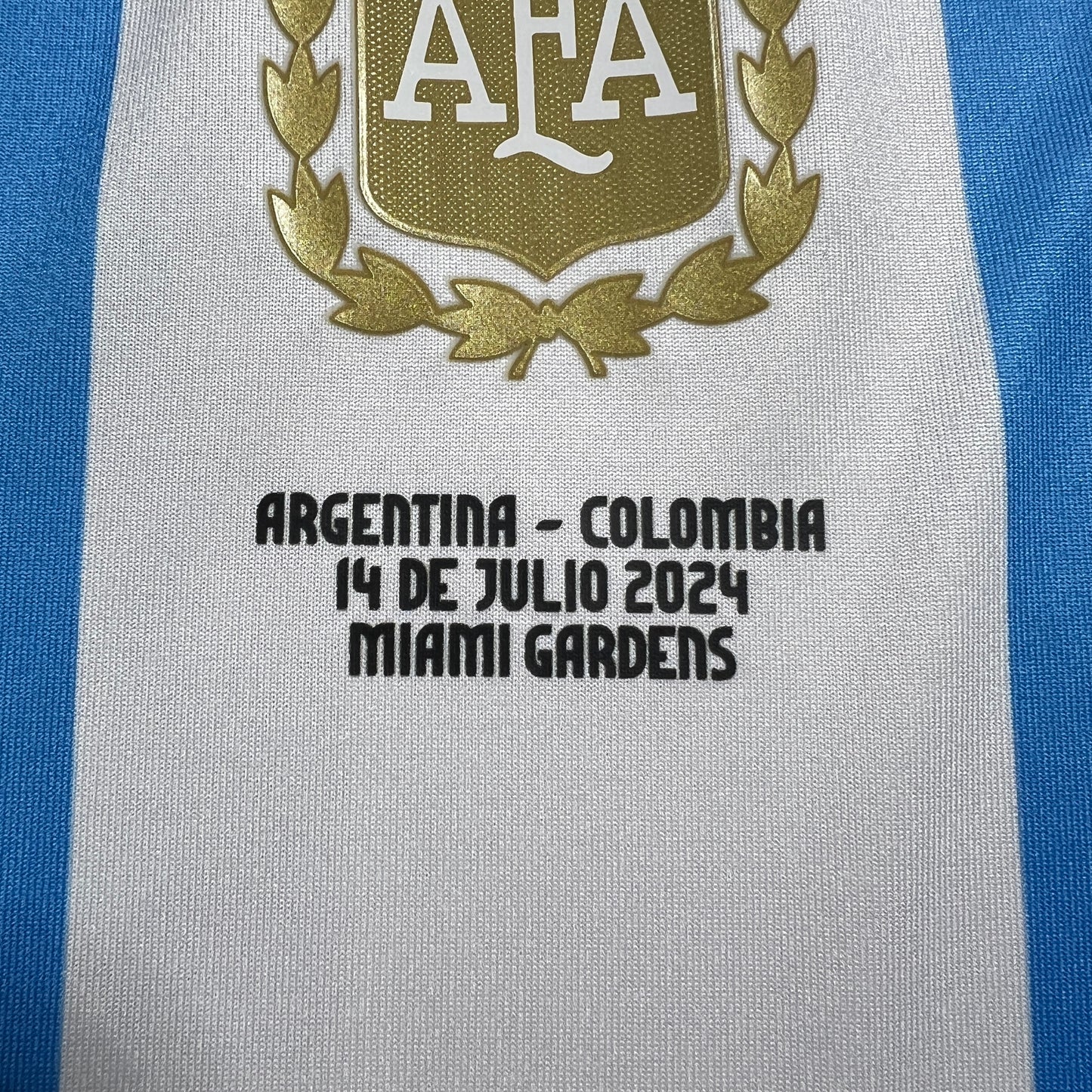 Official #11 Di Maria 2024 Argentina Home Authentic Shirt Copa America USA 2024 Final Last Dance Size S/M（JP:L）