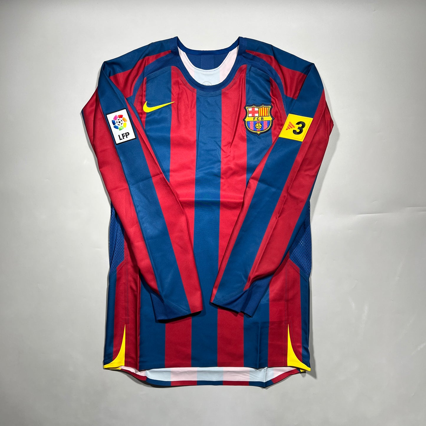 Official  05/06 FC Barcelona Home Reissue Long Sleeve Shirt