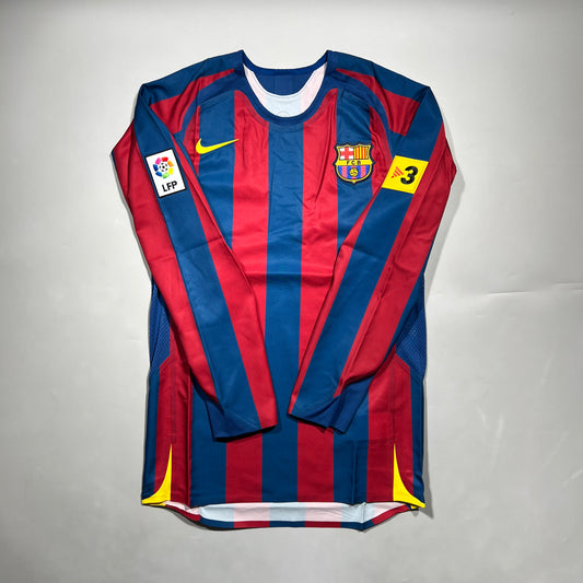 Official  05/06 FC Barcelona Home Reissue Long Sleeve Shirt
