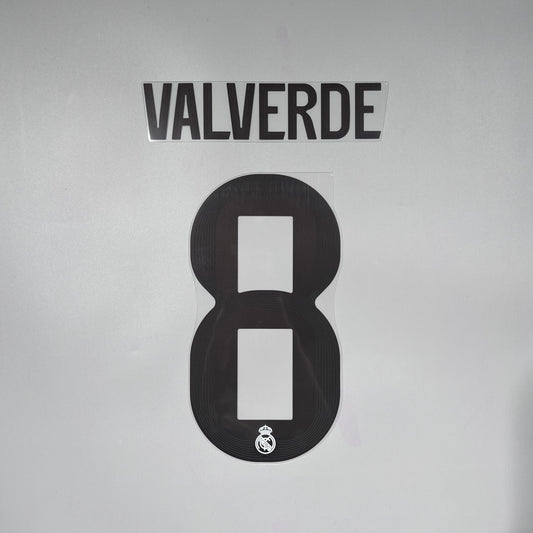 #8 Valverde | 25-26 Real Madrid HOME Name & Number set