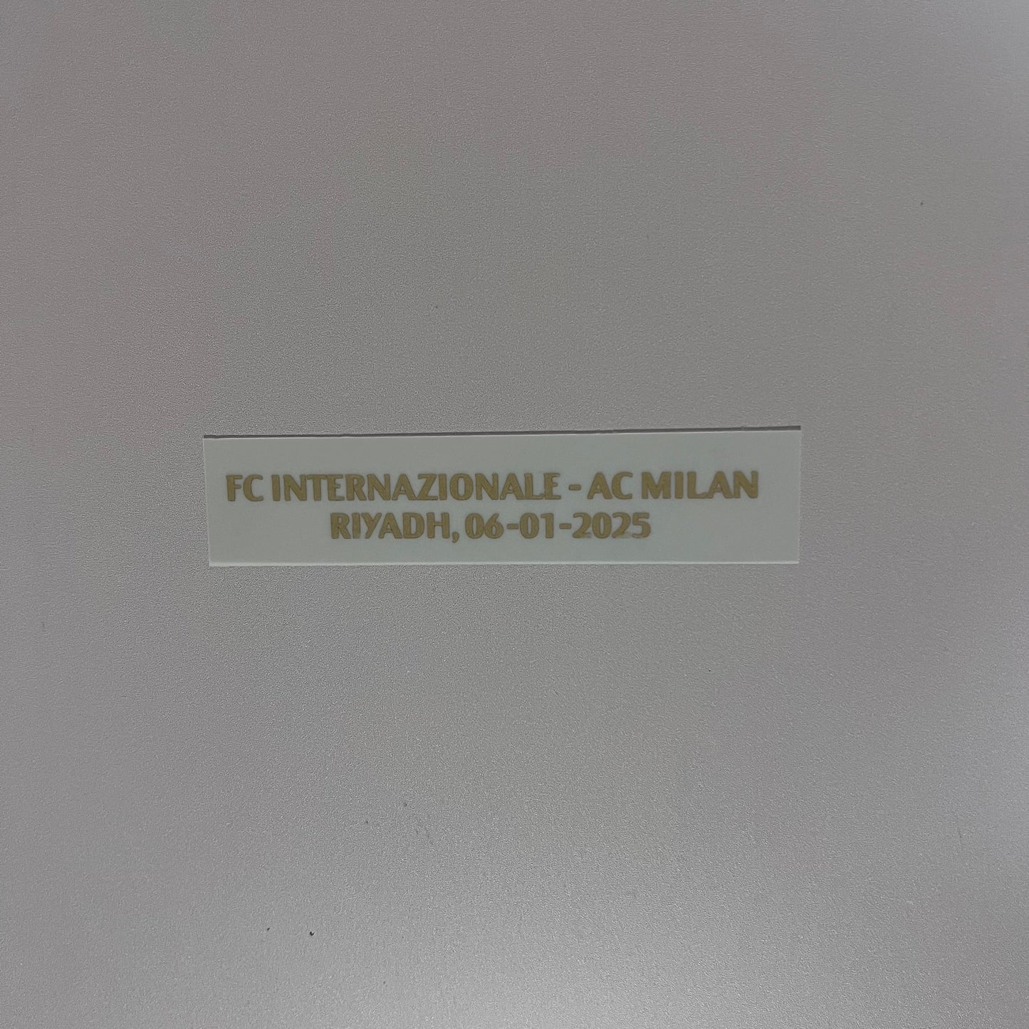 2025 AC Milan SUPERCOPPA FINAL RIYADH Match Transfer Details