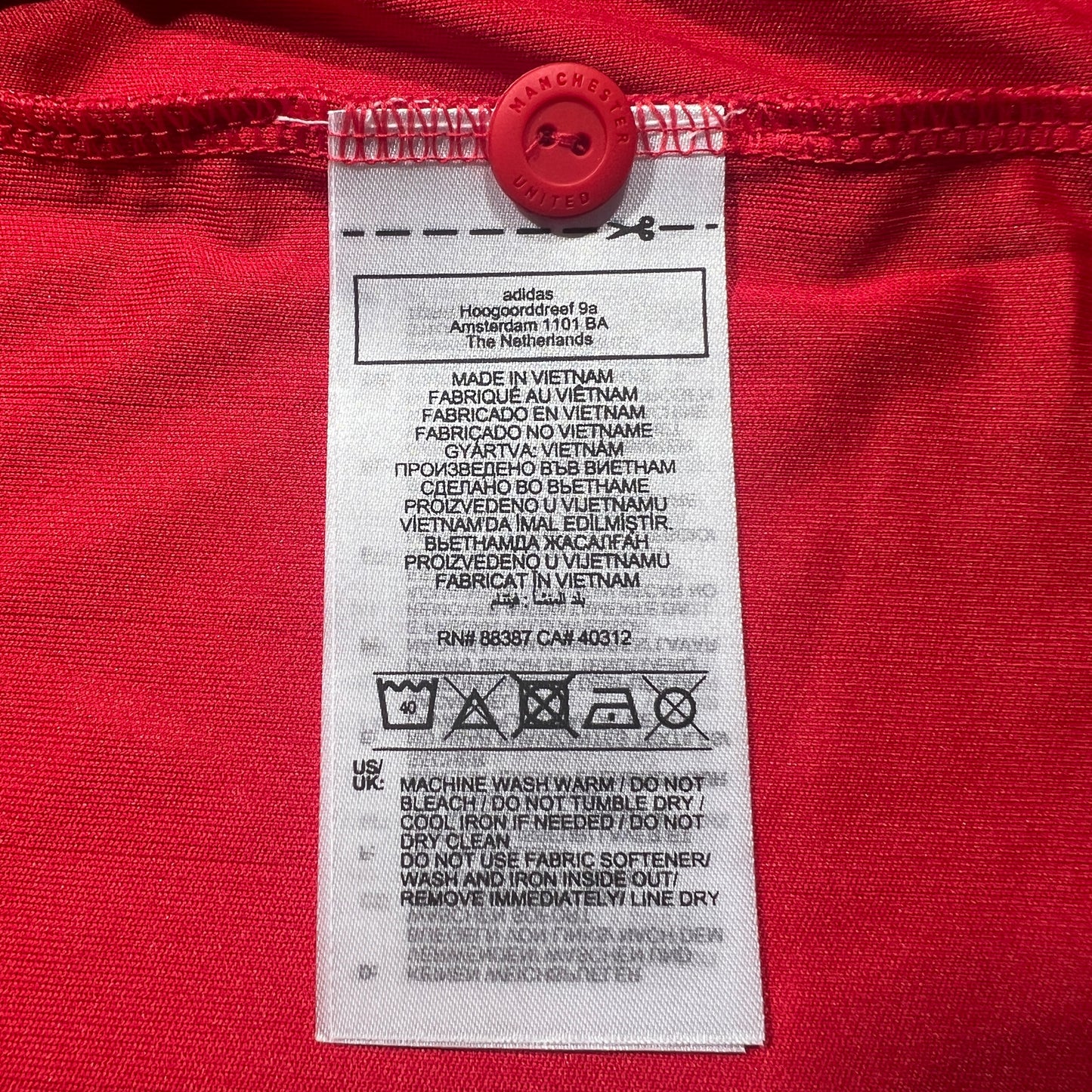 Official 7 Ronaldo 22/23 Manchester United Home Stadium Shirt  Size 3XL(JP6XL)