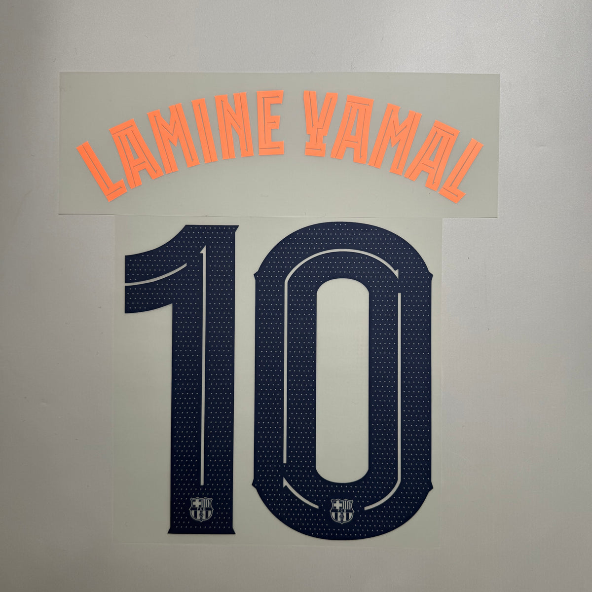 Official #10 Lamine Yamal 25/26 Barcelona 3rd Name & Number set 