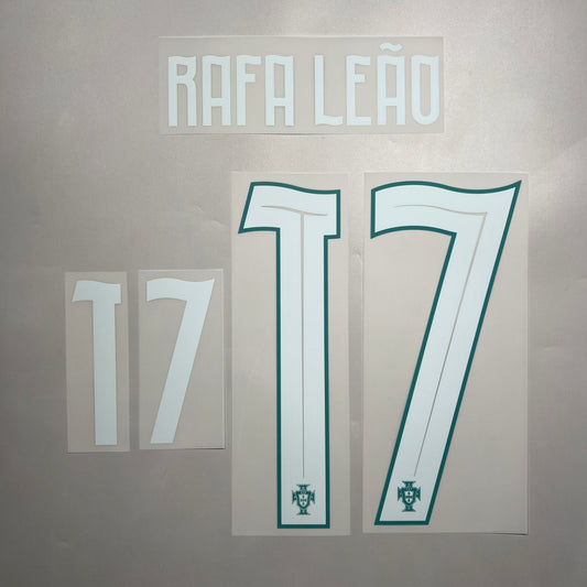 Official #17 Rafa Leao 2026 Portugal Home Name & Number set
