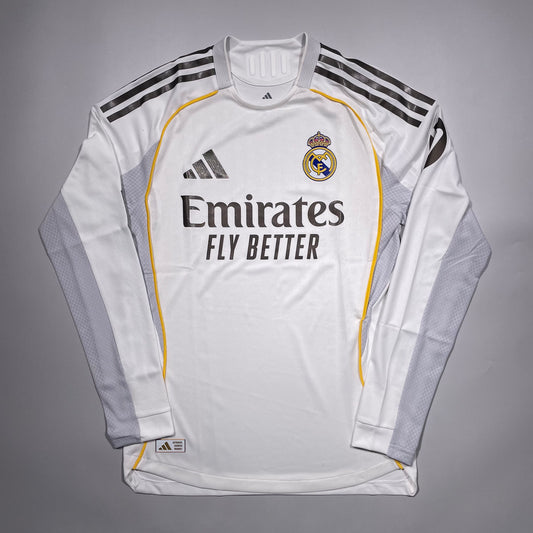 LIMITED 25-26 Real Madrid Home Authentic Long Sleeve
