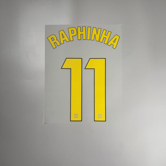 #11 Raphinha | FC Barcelona Home Name & Number set for LA LIGA