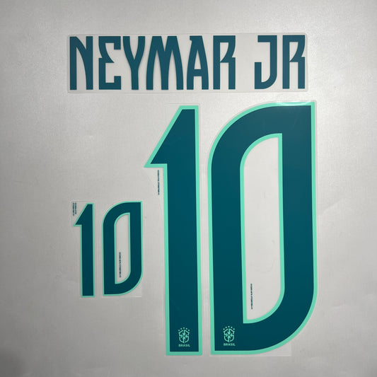 Official #10 Neymar Jr 2026 Brazil Home Name & Number set