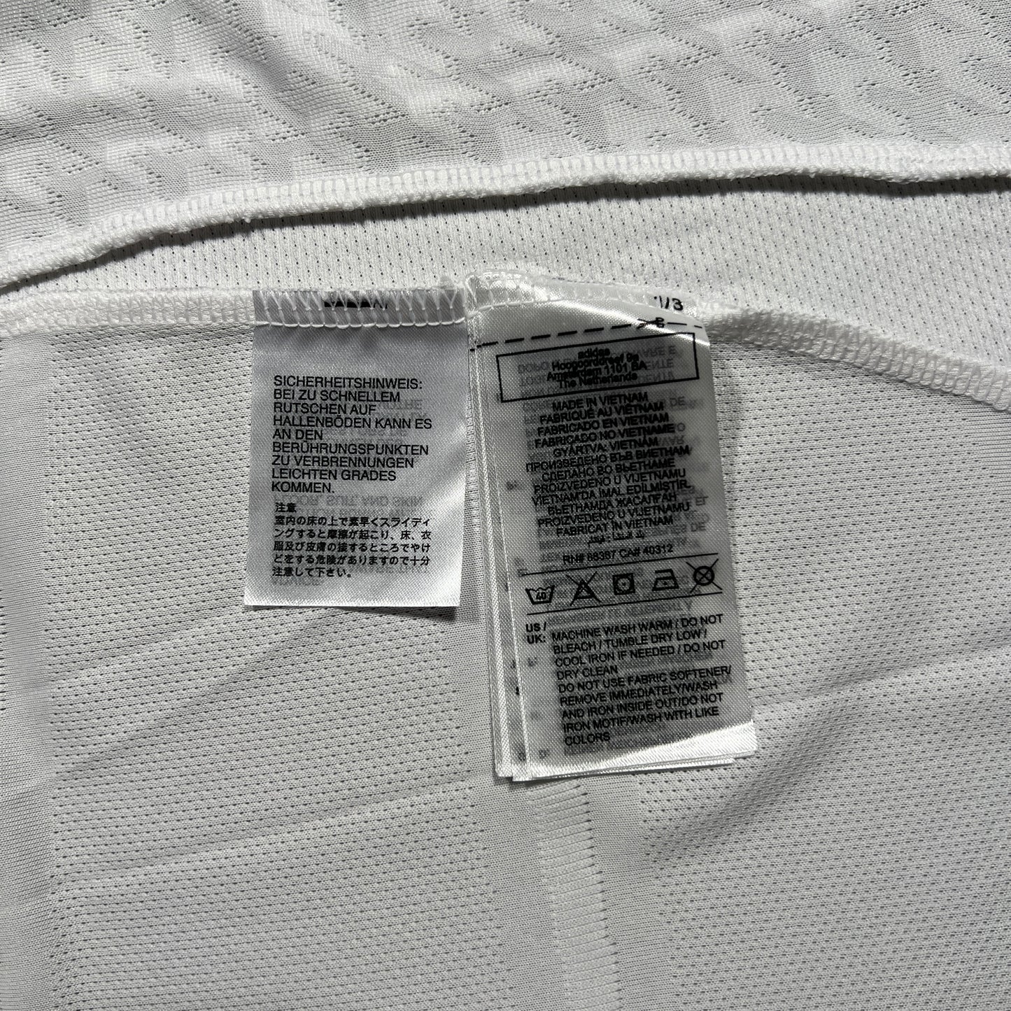 Official #5 Bellingham 24/25 Real Madrid Home Authentic Shirt Long Sleeve UCL Size M (JP:XL)