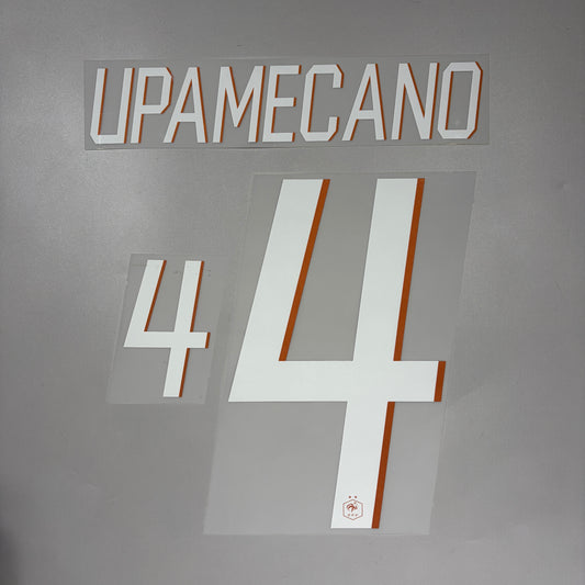 Official #4 Upamecano 2026 France Home Name & Number set